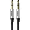 Audio Kábel Aux Baseus M30 3.5mm/3.5mm jack, 1.5 m, opletený, čierno-strieborný