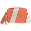 NovaKabelka.sk Bala Salmone s prídavným popruhom II kožená talianska crossbody kabelka ružová NovaKabelka.sk Bala Salmone s prídavným popruhom II kožená talianska crossbody kabelka ružová
