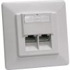 Zásuvka STP 2x RJ45 Cat5E, duální svorkovnice, pod omítku PXP-22S-C5E Zásuvka STP 2x RJ45 Cat5E, duální svorkovnice, pod omítku PXP-22S-C5E