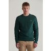 Gant Cotton Textured C-neck zelená