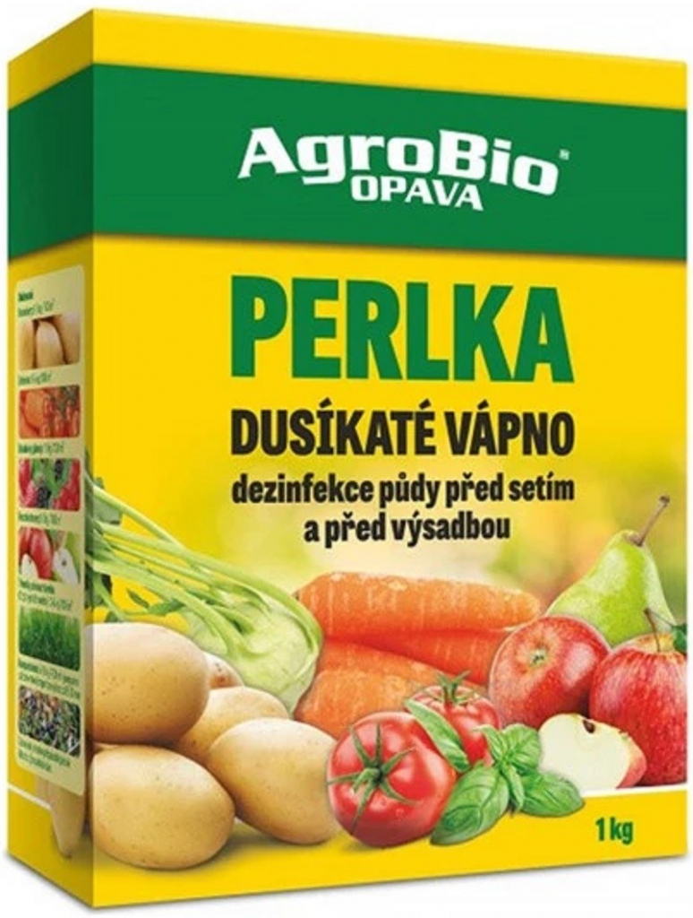 AgroBio Perlka dusíkaté vápno na dezinfekciu pôdy pred sejbou a pred výsadbou 1 kg