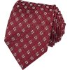 Pánská hedvábná kravata s aplikacemi vínově červená