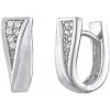 Stříbrné náušnice kruhy RHEYA se zirkony Stříbrné náušnice kruhy RHEYA se zirkony