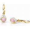 Cutie Jewellery Detské náušnice zo žltého zlata C1898-10-X-1 ružová Cutie Jewellery Detské náušnice zo žltého zlata C1898-10-X-1 ružová