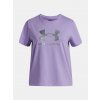 Under Armour Dievčenské tričko UA G Rival Shimmer SS-PPL Fialová YMD Under Armour Dievčenské tričko UA G Rival Shimmer SS-PPL Fialová YMD