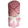 Zavinovačka vystužená ružová 80x80cm - biele Guličky Zavinovačka vystužená ružová 80x80cm - biele Guličky