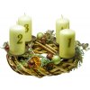 Okrúhly adventný veniec so sviečkami Okrúhly adventný veniec so sviečkami