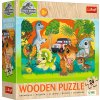 TREFL Drevené puzzle Jurský svet: Zoznám sa s dinosaurami 24 dielikov TREFL Drevené puzzle Jurský svet: Zoznám sa s dinosaurami 24 dielikov