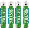 Nikel-metal hydridový (NiMH) akumulátor Extol AAA (R3) 1000 mAh 4 ks Nikel-metal hydridový (NiMH) akumulátor Extol AAA (R3) 1000 mAh 4 ks