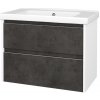 Dreja Skrinka pod umývadlo BONO SZZ2 80 (umývadlo Harmonia) - N01 Biela lesk / Úchytka T34 / D16 Tmavý betón Dreja Skrinka pod umývadlo BONO SZZ2 80 (umývadlo Harmonia) - N01 Biela lesk / Úchytka T34 / D16 Tmavý betón