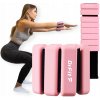 DrFit silikónové závažia na členky/zápästia s reguláciou, 2x 0,45kg, ružové DrFit silikónové závažia na členky/zápästia s reguláciou, 2x 0,45kg, ružové