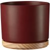 Soendgen Keramik Oslo Obal na kvetináč, ø 13 cm, keramika, červený, 67859 Soendgen Keramik Oslo Obal na kvetináč, ø 13 cm, keramika, červený, 67859