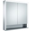 KEUCO Royal Lumos závesná zrkadlová skrinka s LED osvetlením (nastaviteľná farba svetla), pre montáž na stenu, 2 dvierka + 1 polička, 700 x 735 x 165 mm, strieborná eloxovaná, 14307171311 KEUCO Royal Lumos závesná zrkadlová skrinka s LED osvetlením (nastaviteľná farba svetla), pre montáž na stenu, 2 dvierka + 1 polička, 700 x 735 x 165 mm, strieborná eloxovaná, 14307171311