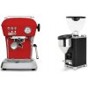 Ascaso Dream ONE, Love Red + Rocket Espresso GIANNINO, black/chrome Ascaso Dream ONE, Love Red + Rocket Espresso GIANNINO, black/chrome