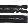 ZIPS kostený šírka 5mm dĺžka 80cm dúhovaná čierna ZIPS kostený šírka 5mm dĺžka 80cm dúhovaná čierna