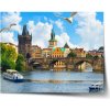 Sablio Plagát Praha Karlov most 2 - 90x60 cm Sablio Plagát Praha Karlov most 2 - 90x60 cm