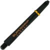 Násadky na šípky Harrows Supergrip Carbon krátke, zlatý prsteň Násadky na šípky Harrows Supergrip Carbon krátke, zlatý prsteň