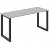 Hobis Pracovný stôl UNI O, 160x75,5x60 cm, sivá/čierna Hobis Pracovný stôl UNI O, 160x75,5x60 cm, sivá/čierna