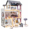 FunPlay 6201 Drevený domček pre bábiky s príslušenstvom 3 poschodia 78x62x27cm FunPlay 6201 Drevený domček pre bábiky s príslušenstvom 3 poschodia 78x62x27cm
