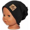 Detská funkčná čiapka s dvojitým lemom - čierna, vel. 110 Baby Nellys Detská funkčná čiapka s dvojitým lemom - čierna, vel. 110 Baby Nellys
