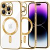 Techsuit Luxury Crystal MagSafe puzdro pre iPhone 14 Pro Max – zlaté Gold