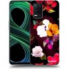 Picasee silikónový čierny obal pre Realme 8 5G - Flowers and Berries Picasee silikónový čierny obal pre Realme 8 5G - Flowers and Berries