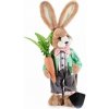 Dekoračný zajac vo veselom jarnom oblečení 60 cm - Sezónkovo