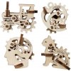 Ugears 3D drevené mechanické puzzle 4 mechanické prívesky Charakterové symboly Ugears 3D drevené mechanické puzzle 4 mechanické prívesky Charakterové symboly