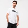 Puma pánske bavlnené krátkym rukávom biele