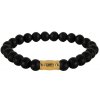 Pánsky korálkový náramok z obsidiánu AZE JEWELS AZ-BS025-A-190 Pánsky korálkový náramok z obsidiánu AZE JEWELS AZ-BS025-A-190
