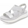 Dámske sandále RIEKER W3053-90 strieborná S5 43 Dámske sandále RIEKER W3053-90 strieborná S5 43