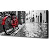 Foto obraz na plátne Červené koleso 100x50 cm Foto obraz na plátne Červené koleso 100x50 cm