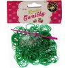Gumičky Loom Bands (65) Loom Bands Pletací gumičky tmavě zelené 200ks + háček Gumičky Loom Bands (65) Loom Bands Pletací gumičky tmavě zelené 200ks + háček