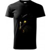Zlaté kočičí oči - Klasické pánske tričko vyššej gramáže - XL ( Čierna ) Zlaté kočičí oči - Klasické pánske tričko vyššej gramáže - XL ( Čierna )