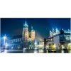 Foto obraz fotografie na skle Krakov noc 100x50 cm Foto obraz fotografie na skle Krakov noc 100x50 cm