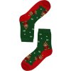Veselí medvedíky dámske vianočné ponožky 35-38 zelená Veselí medvedíky dámske vianočné ponožky 35-38 zelená