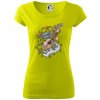 Hudobné nástroje v notách - Dámske tričko Pure - XL ( Limetková ) Hudobné nástroje v notách - Dámske tričko Pure - XL ( Limetková )