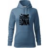 Swimming is in my DNA - Mikina dámská Cape s kapucí - 2XL ( Denim ) Swimming is in my DNA - Mikina dámská Cape s kapucí - 2XL ( Denim )