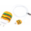 AppleMix Apple nabíjacie puzdro 18W / 20W pre Apple iPhone + kryt kábla - silikónové - hamburger AppleMix Apple nabíjacie puzdro 18W / 20W pre Apple iPhone + kryt kábla - silikónové - hamburger