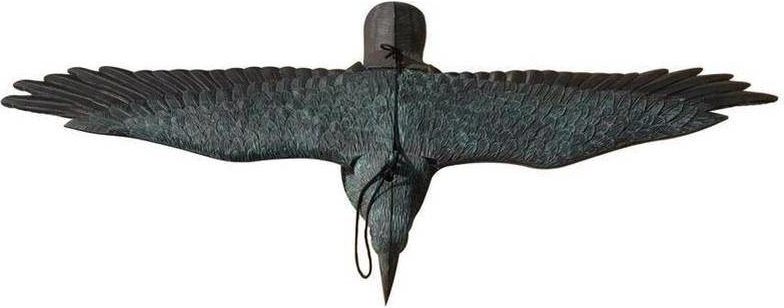 MagicHome Plašič vtákov, vrana čierna, letiaca 80 x 11 x 45 cm
