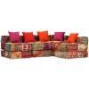 4místný modulární pouf patchwork textil Vícebarevný 244981 4místný modulární pouf patchwork textil Vícebarevný 244981