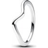 PANDORA Leštený zvlnený prsteň 193095C00-50 PANDORA Leštený zvlnený prsteň 193095C00-50