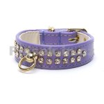 Doggie Fashion obojok Betty s kamínky fialový