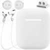 AppleKing praktická súprava pre AirPods 1 / 2: šnúrka proti strate + silikónový obal + pracka s príchytkou + kryty slúchadiel - biela - možnosť vrátiť tovar ZADARMO do 30tich dní AppleKing praktická súprava pre AirPods 1 / 2: šnúrka proti strate + silikónový obal + pracka s príchytkou + kryty slúchadiel - biela - možnosť vrátiť tovar ZADARMO do 30tich dní