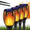 4x SOLÁRNA ZÁHRADNÁ LAMPA ZAPICHOVACIA LED POCHODEŇ S EFEKTOM PLAMEŇA 4x SOLÁRNA ZÁHRADNÁ LAMPA ZAPICHOVACIA LED POCHODEŇ S EFEKTOM PLAMEŇA