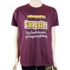 Mikbaits T-Shirt Gangster pánska rybárska košeľa burgundy
