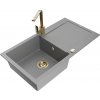 MEXEN/S MEXEN/S - Leo granitový drez 1-miska s odkvapkávačom vrátane batérie Rita, šedý 6501-71-670300-50 MEXEN/S MEXEN/S - Leo granitový drez 1-miska s odkvapkávačom vrátane batérie Rita, šedý 6501-71-670300-50