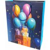 Darčeková taška veľká Happy Birthday s trblietkami Typ: 3 Darčeková taška veľká Happy Birthday s trblietkami Typ: 3