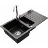 Granitový drez MEXEN MATIAS s kuchynskou batériou čierny so vzorom/chróm II Granitový drez MEXEN MATIAS s kuchynskou batériou čierny so vzorom/chróm II