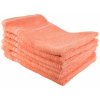 Dommio Sada bambusových ručníků na ruce 6 ks 30 x 50 cm lososová